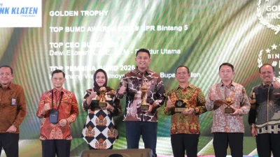 PT. BPR BANK KLATEN (PERSERODA) meraih penghargaan TOP BUMD Award 2026